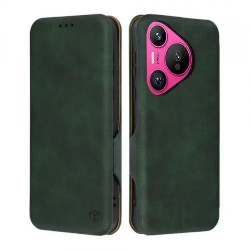 Husa pentru Huawei Pura 70, Techsuit, Safe Wallet Plus (Verde)