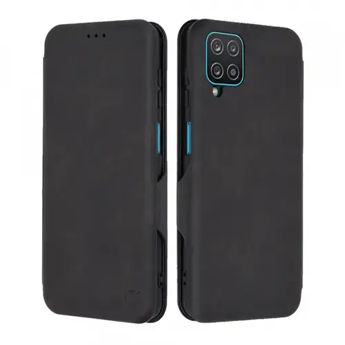 Husa pentru Samsung Galaxy A12 Nacho A127 / A12 A125, Techsuit, Safe Wallet Plus (Negru)