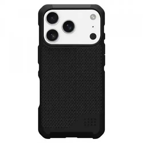 Husa MagSafe pentru Apple iPhone 17 Pro, Urban Armor Gear, Metropolis LT Kevlar (Negru)
