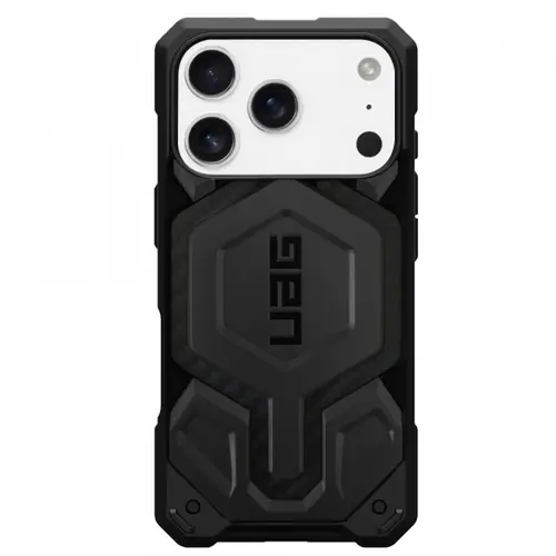 Husa MagSafe pentru Apple iPhone 17 Pro Max, Urban Armor Gear, Monarch Pro Carbon (Negru)