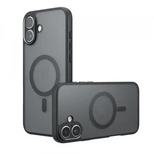 Husa MagSafe pentru Apple iPhone 17, Techsuit PureFrost (Negru)