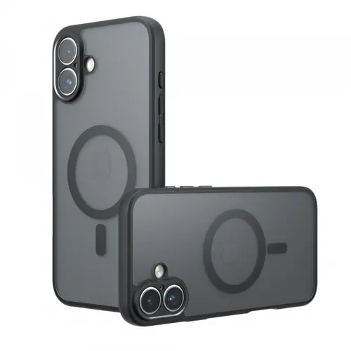 Husa MagSafe pentru Apple iPhone 17, Techsuit PureFrost (Negru)