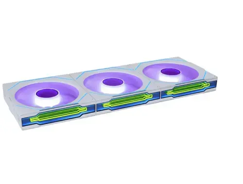 Ventilator LIAN LI UNI FAN SL-INF, iluminare aRGB, 120mm, Controller, set 3 bucati (Alb)