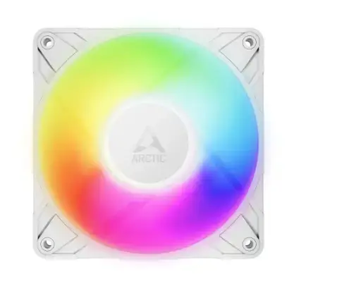 Ventilator Arctic P12 Pro, iluminare aRGB, 0 - 3000rpm, 120 mm (Alb)