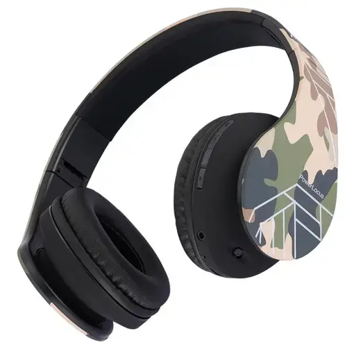 Casti pentru copii wireless PowerLocus P2, Microfon (Camuflaj)