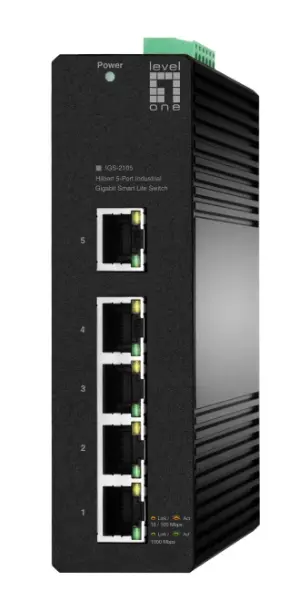 Switch gestionat LevelOne IGS-2105, L2, Gigabit Ethernet, 5 porturi (Negru)