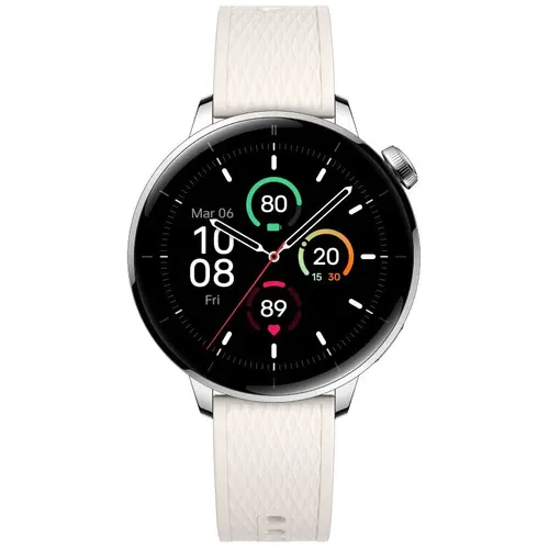 Smartwatch OnePlus Watch 3 43mm, Procesor Snapdragon W5 Gen 1, Ecran AMOLED 1.32inch, Bluetooth, Wi-Fi, NFC, 5ATM IP68, Wear OS (Argintiu)