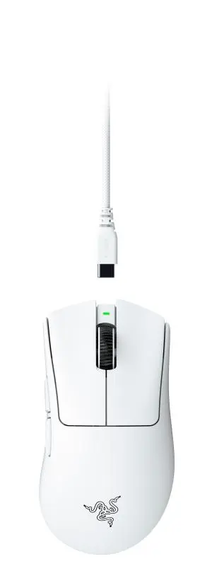 Mouse Gaming Razer DeathAdder V4 Pro, 45000 DPI, USB-C, Wireless (Alb)