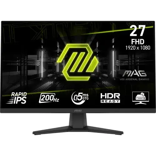 Monitor Gaming Rapid IPS LED MSI 27inch MAG 272F, Full HD (1920 x 1080), HDMI, DisplayPort, 200 Hz, 0.5 ms (Negru)