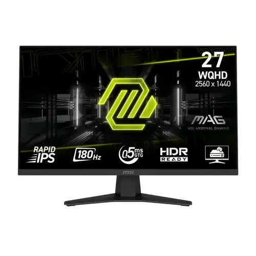 Monitor Gaming Rapid IPS LED MSI 27inch MAG 274QF, WQHD (2560 x 1440), HDMI, DisplayPort, 180 Hz, 0.5 ms (Negru)