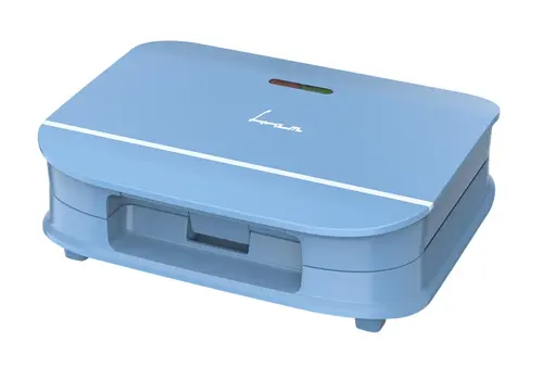 Sandwich maker Fram FSM-700BL, 700 W, 2 sandwich-uri, Placi fixe cu invelist antiaderent, Depozitare verticala (Albastru)