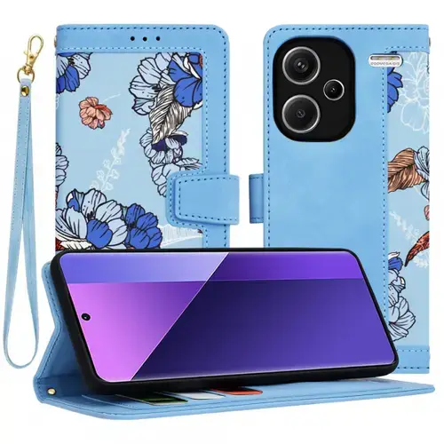 Husa pentru Xiaomi Redmi Note 13 Pro+, Techsuit, FlipCraft (Albastru)
