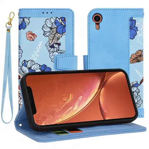 Husa pentru Apple iPhone XR Techsuit FlipCraft (Albastru)