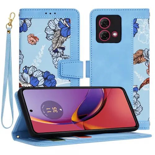 Husa pentru Motorola Moto G84 Techsuit FlipCraft (Albastru)