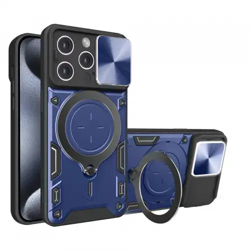 Husa pentru Apple iPhone 15 Pro Techsuit CamGuard Pro (Albastru)