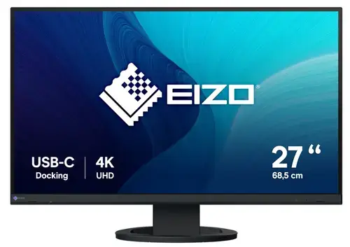 Monitor IPS LED EIZO 27inch EV2740S-BK, UHD (3840 x 2160), HDMI, DisplayPort, Boxe, Pivot (Negru)