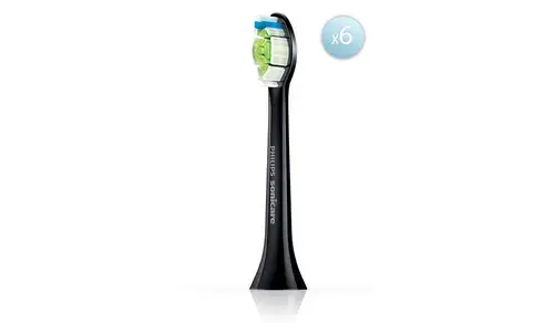 Set 6 rezerve periuta Philips Optimal White HX6066/88 (Negru)