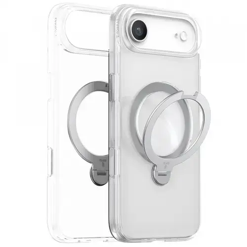 Husa MagSafe pentru Apple iPhone Air Torras Ostand Spin (Transparent)