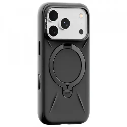 Husa MagSafe pentru Apple iPhone 17 Pro, Torras, QPRO Silicone (Negru)