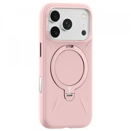 Husa MagSafe pentru Apple iPhone 17 Pro Max, Torras QPRO Silicone (Roz)