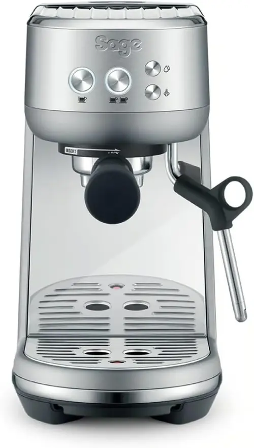 Espressor manual Sage the Bambino® SES450BSS4EEU1, 1600 W, Rezervor 1.4 l, 15 bar, Duza spumare lapte, Portafiltru 54mm (Inox)