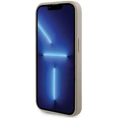 Husa Protectie Spate Guess 4G Strass Metal Logo pentru Apple iPhone 15 Pro (Auriu)