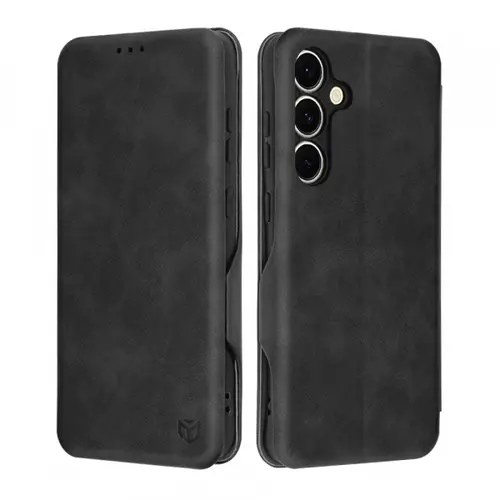 Husa pentru Samsung Galaxy S24 FE S721, Techsuit Safe Wallet Plus (Negru)
