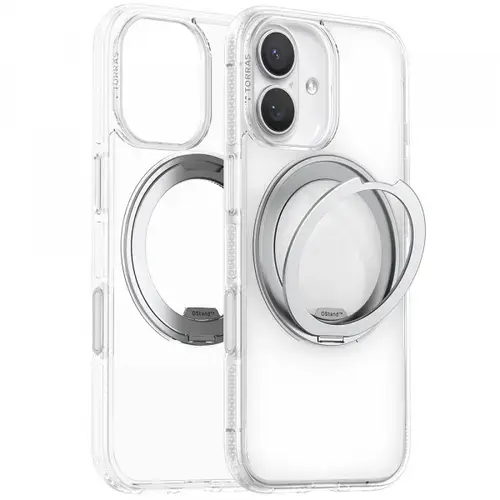 Husa MagSafe pentru Apple iPhone 17, Torras, Ostand R Fitness (Transparent)