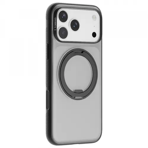 Husa MagSafe pentru Apple iPhone 17 Pro, Torras, Ostand R Fitness (Negru)