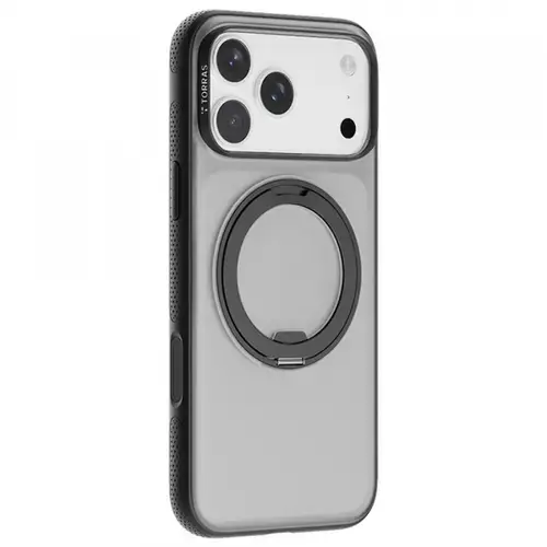 Husa MagSafe pentru Apple iPhone 17 Pro Max, Torras, Ostand R Fitness (Negru)