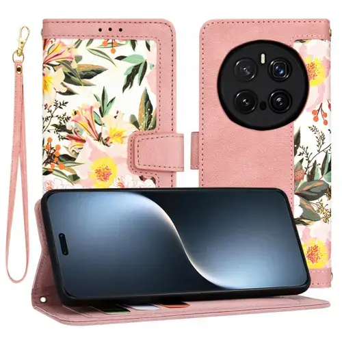 Husa pentru Honor Magic7 Pro, Techsuit FlipCraft (Roz)