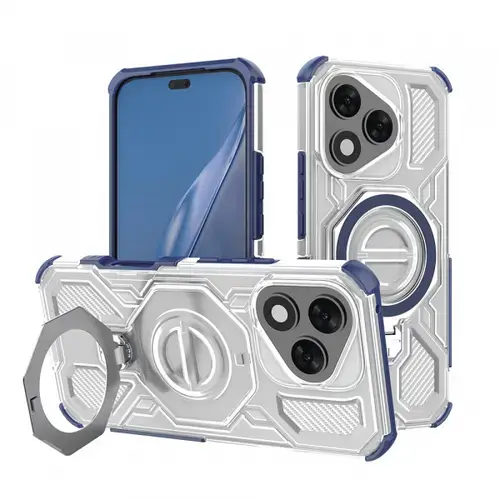 Husa pentru Honor 400 Lite, Techsuit, Carbon Shield Pro (Albastru/Transparent)