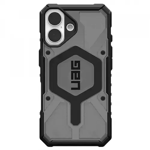 Husa MagSafe pentru Apple iPhone 17, Urban Armor Gear, Pathfinder Clear (Negru/Gri)