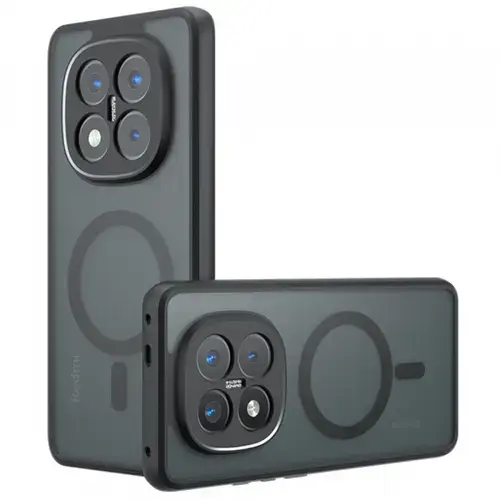 Husa MagSafe pentru Xiaomi Redmi Note 14 Pro+ 5G, Techsuit PureFrost (Negru)