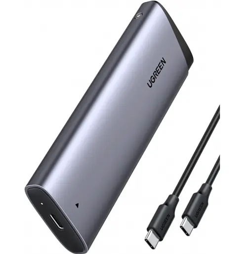Rack UGREEN CM767 pentru SSD M.2 NVMe SATA, USB Type-C (Gri)