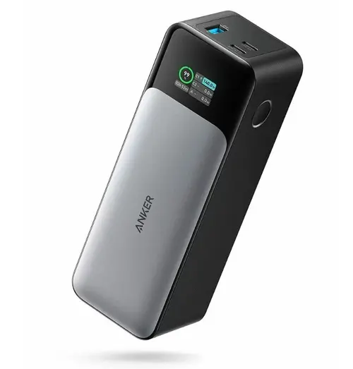 Acumulator extern Anker 737, 24000 mAh, 140 W, USB, USB Type-C (Negru/Gri)