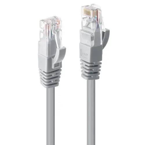 Cablu Lindy 5m Cat.6 U/UTP, Gri
