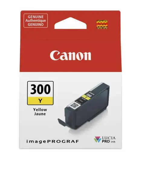 Cartus cerneala Canon PFI300Y, capacitate 14.4ml, pentru Canon imagePROGRAF PRO-300 (Galben)
