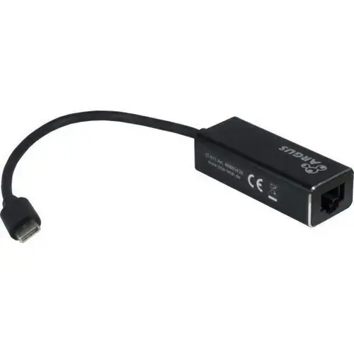 Placa Retea Inter-Tech Argus IT-811, Gigabit,  USB-C  (Negru)
