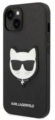 Husa Protectie Spate Karl Lagerfeld Saffiano KLHCP14MSAPCHK pentru iPhone 14 Plus (Negru)