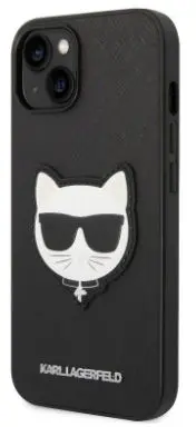 Husa Protectie Spate Karl Lagerfeld Saffiano KLHCP14MSAPCHK pentru iPhone 14 Plus (Negru)