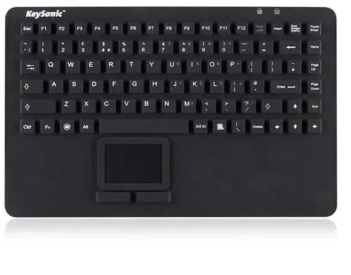 Tastatura RaidSonic IcyBox KeySonic, Waterproof, touchpad (Negru)