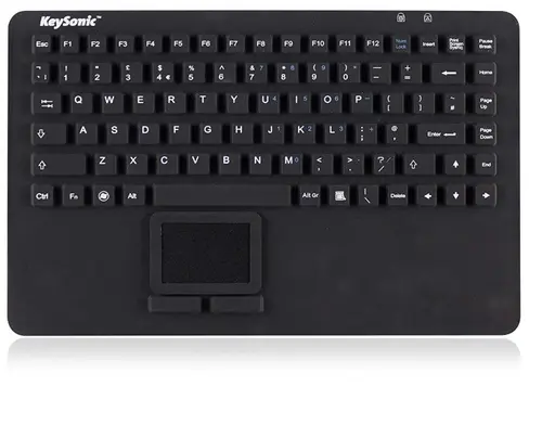 Tastatura RaidSonic IcyBox KeySonic, Waterproof, touchpad (Negru)