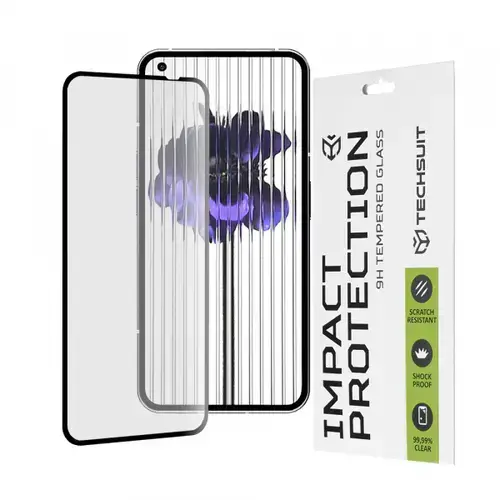 Folie de protectie Ecran Techsuit pentru Nothing Phone (1), Sticla Securizata, Full Glue, 111D