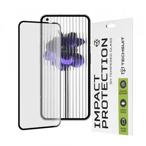 Folie de protectie Ecran Techsuit pentru Nothing Phone (1), Sticla Securizata, Full Glue, 111D