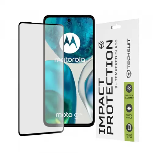 Folie de protectie Ecran Techsuit pentru Motorola Moto G52 / G82, Sticla Securizata, Full Glue, 111D