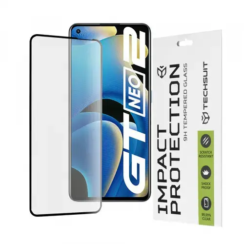Folie de protectie Ecran Techsuit pentru Realme GT Neo 3T / GT2 / GT Neo2, Sticla Securizata, Full Glue, 111D