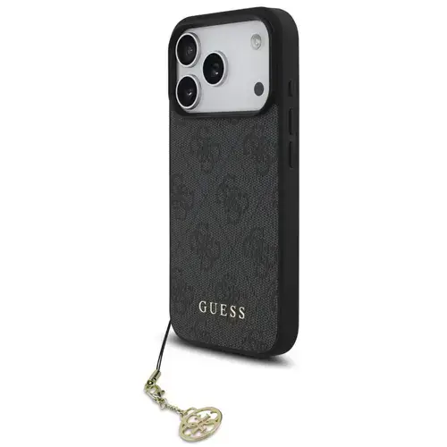 Husa Protectie Spate Guess 4G Charm Tone on Tone pentru Apple iPhone 17 Pro (Gri)