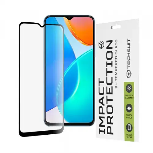 Folie de protectie Ecran Techsuit pentru Honor 70 Lite / X6 / X8 5G, Sticla Securizata, Full Glue, 111D
