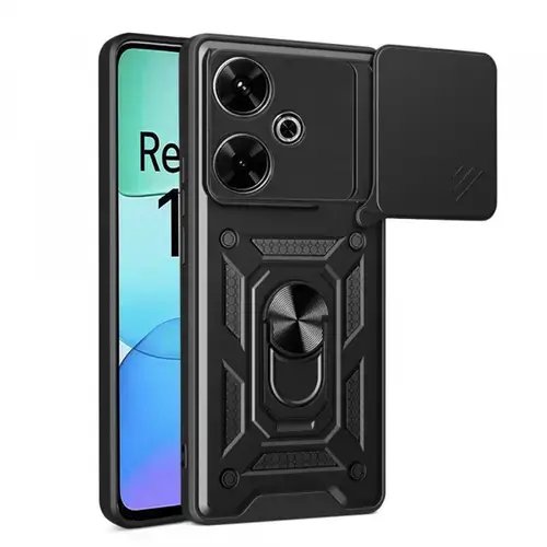 Husa pentru Xiaomi Poco M6 4G / Redmi 13, Techsuit, CamShield, Neagra